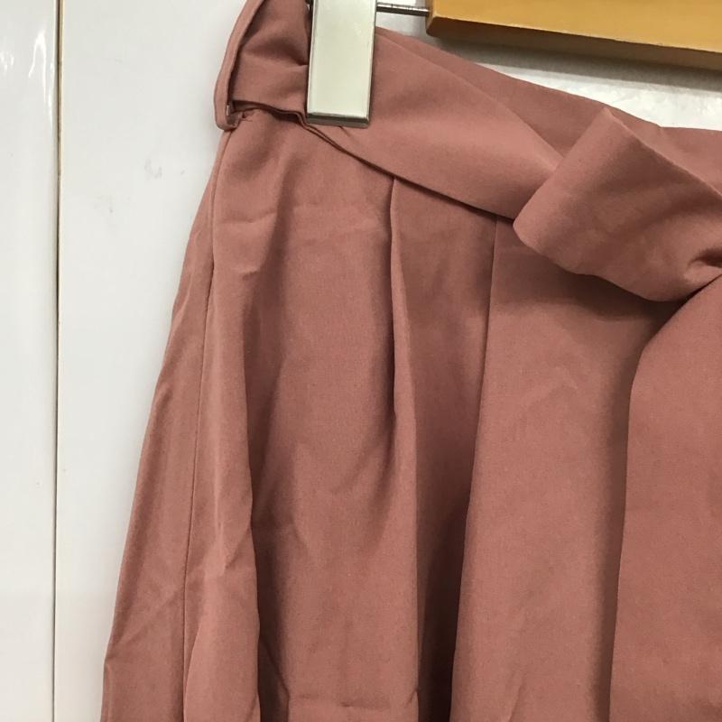 アクシーズファム axes femme スカート ひざ丈スカート M 無地 X チェック 桃 / ピンク / レディース USED 古着 中古 10131918