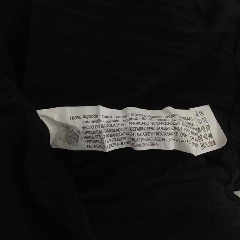 ザラ ZARA ワンピース ロングスカート 4174 453 800 長袖 リブ XL 無地 黒 / ブラック / レディース USED 古着 中古 10138654