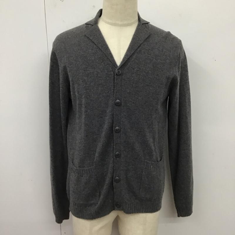 ヒステリックグラマー HYSTERIC GLAMOUR カーディガン 長袖 長袖カーディガン 長袖カットソー カラージャケット 前開カーディガン L 無地 灰 / グレー / メンズ USED 古着 中古 10124316