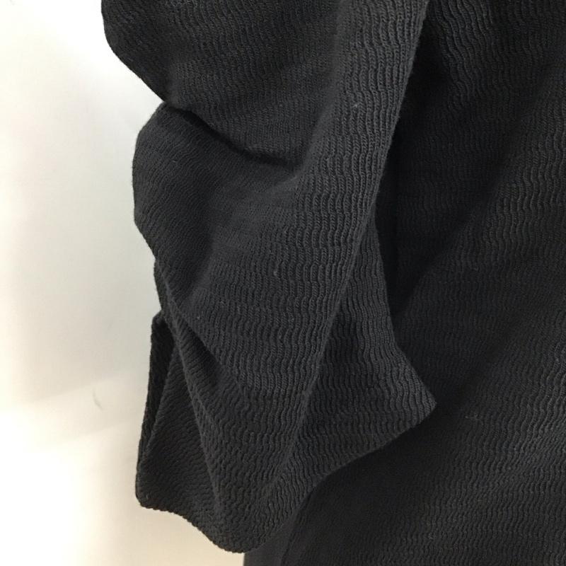 ローリーズファーム LOWRYS FARM カットソー 半袖 半袖カットソー 無地Tシャツ クルーネックカットソー パフスリーブ FREE 無地 黒 / ブラック / レディース USED 古着 中古 10122711