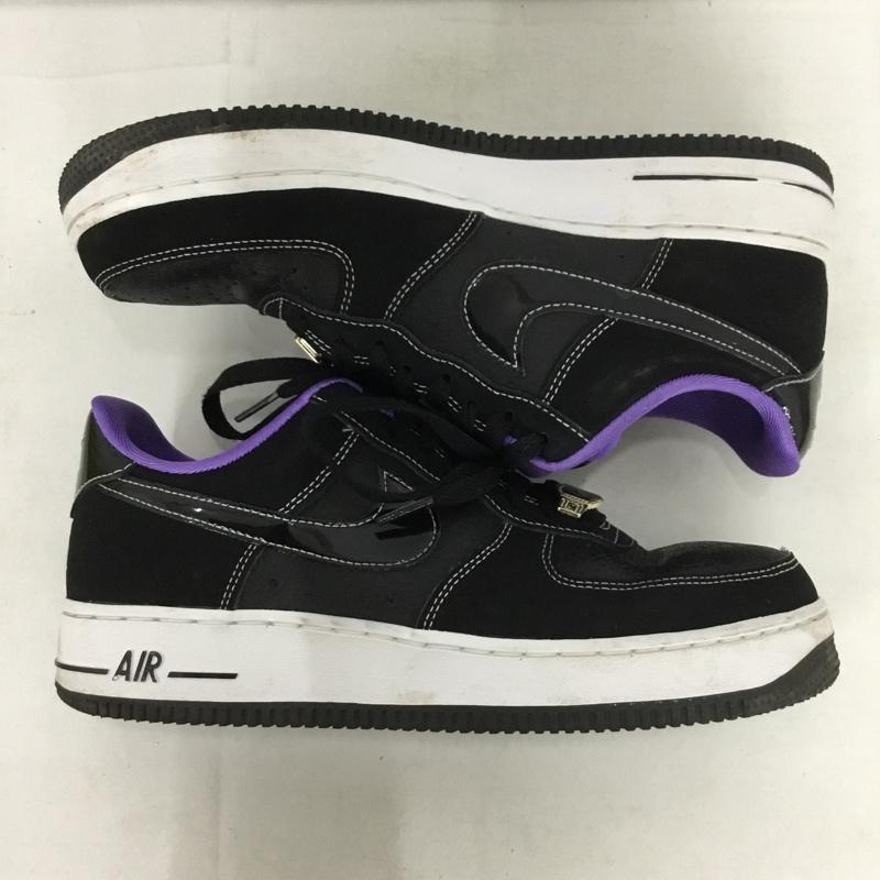 ナイキ NIKE スニーカー スニーカー DR9866-001 AIR FORCE 1 07 LV8 EMB 27cm 27.0cm ロゴ、文字 黒 / ブラック / X 白 / ホワイト / X 紫 / パープル / メンズ USED 古着 中古 10137853