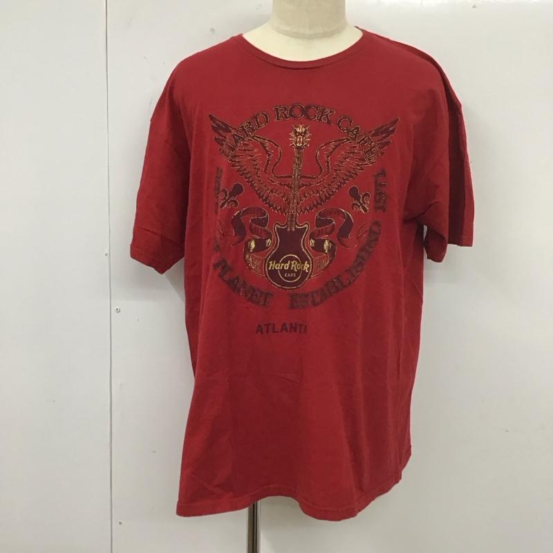 ハードロックカフェ HARD ROCK CAFE Tシャツ 半袖 半袖カットソー プリントTシャツ クルーネックカットソー 古着 XL プリント えんじ / ワインレッド /  メンズ USED 古着 中古 10112152