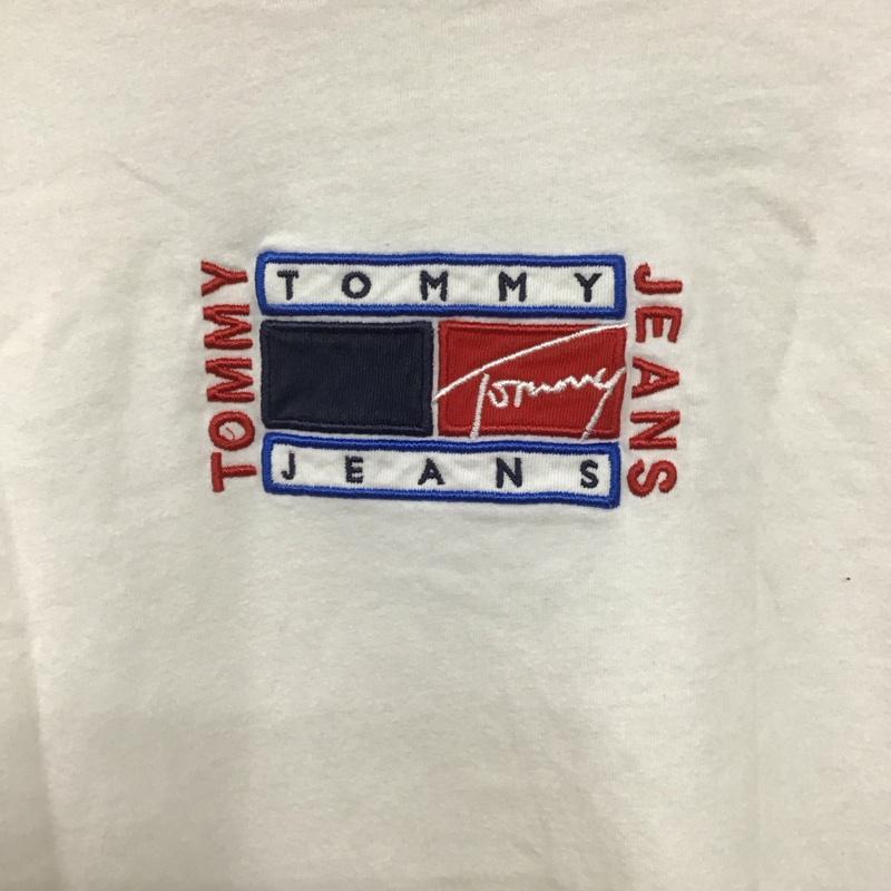 トミー ジーンズ TOMMY JEANS Tシャツ 半袖 半袖カットソー プリントTシャツ クルーネックカットソー M ロゴ、文字 白 / ホワイト / メンズ USED 古着 中古 10139765