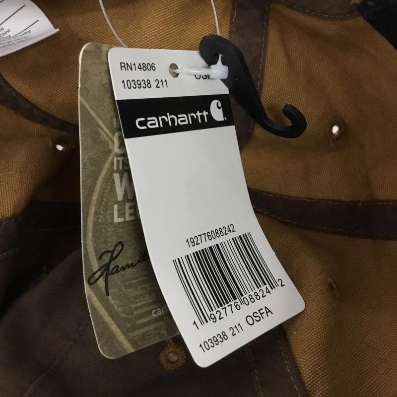 カーハート Carhartt 帽子 キャップ 103938 211 コットンキャンバスキャップ タグ付き ロゴ、文字 茶 / ブラウン / メンズ USED 古着 中古 10144323