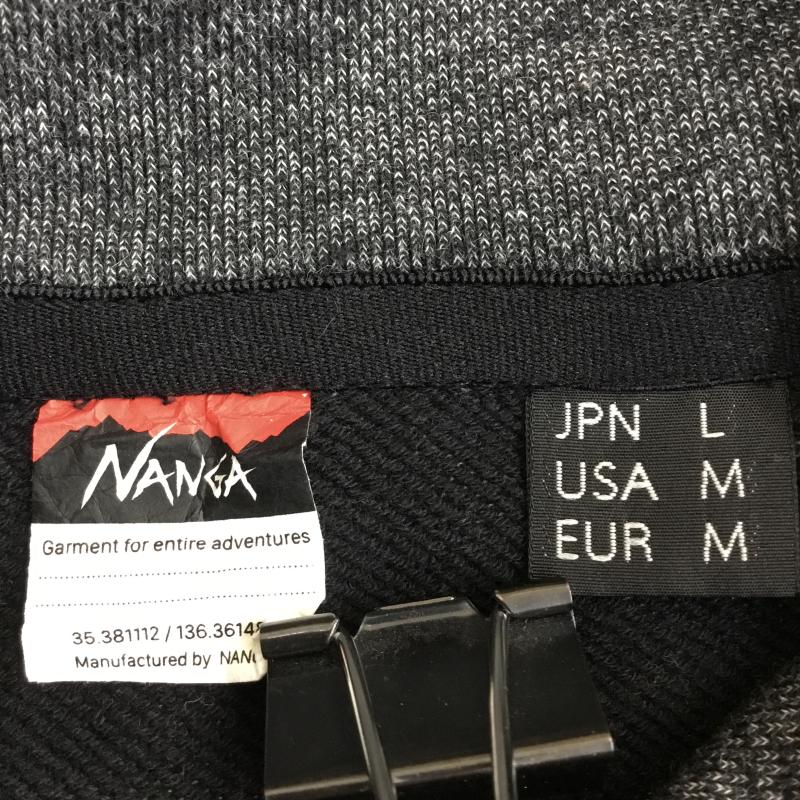 ナンガ NANGA パーカー 長袖 NAG-G22-CS12 L ロゴ、文字 灰 / グレー / メンズ USED 古着 中古 10136420