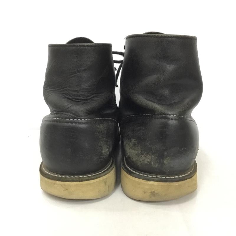 レッドウィング RED WING ブーツ ショートブーツ ワークブーツ 9.5 無地 黒 / ブラック / メンズ USED 古着 中古 10140421