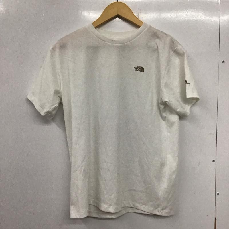 ザノースフェイス THE NORTH FACE Tシャツ 半袖 NTW32444 モンキーマジック Tシャツ S/S TNF Monkey Magic Tee L ロゴ、文字 X プリント 白 / ホワイト / レディース USED 古着 中古 10137017