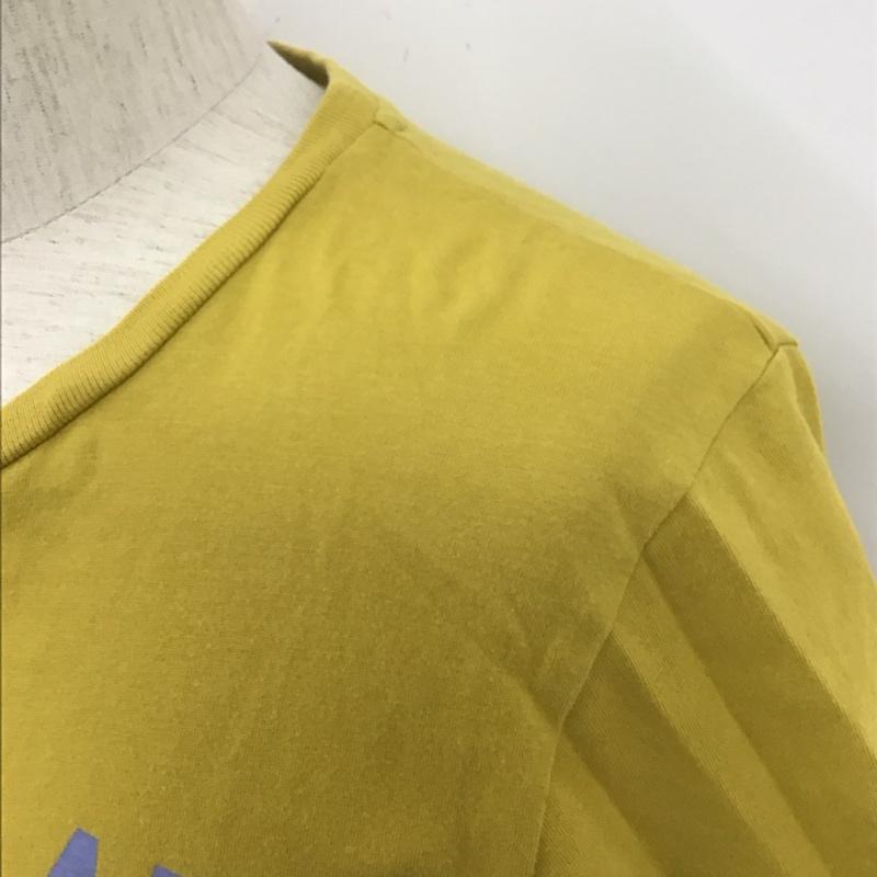 アーバンリサーチ URBAN RESEARCH Tシャツ 半袖 半袖カットソー プリントTシャツ クルーネックカットソー 38 ロゴ、文字 黄 / イエロー / メンズ USED 古着 中古 10107249