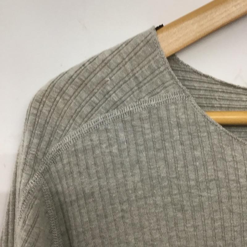ナンバーナイン NUMBER (N)INE カットソー 半袖 半袖カットソー ヘンリーネックカットソー リブカットソー 2 無地 灰 / グレー / メンズ USED 古着 中古 10137021
