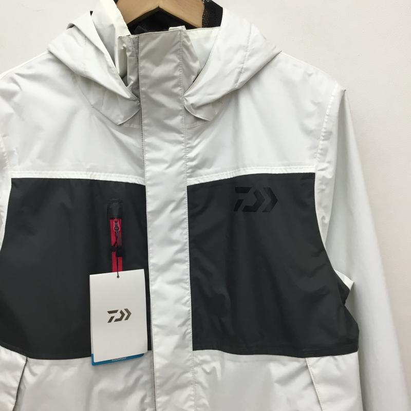 ダイワ DAIWA ジャケット、上着 ジャケット、ブレザー DR-36008 レインマックス レインスーツ S ロゴ、文字 白 / ホワイト / メンズ USED 古着 中古 10135122