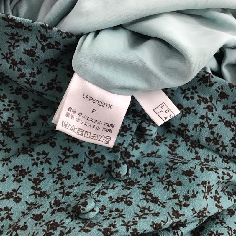 ローリーズファーム LOWRYS FARM スカート ロングスカート LFP5022TK ハナクルミボタンAラインスカート FREE 花柄 青 / ブルー / レディース USED 古着 中古 10146916