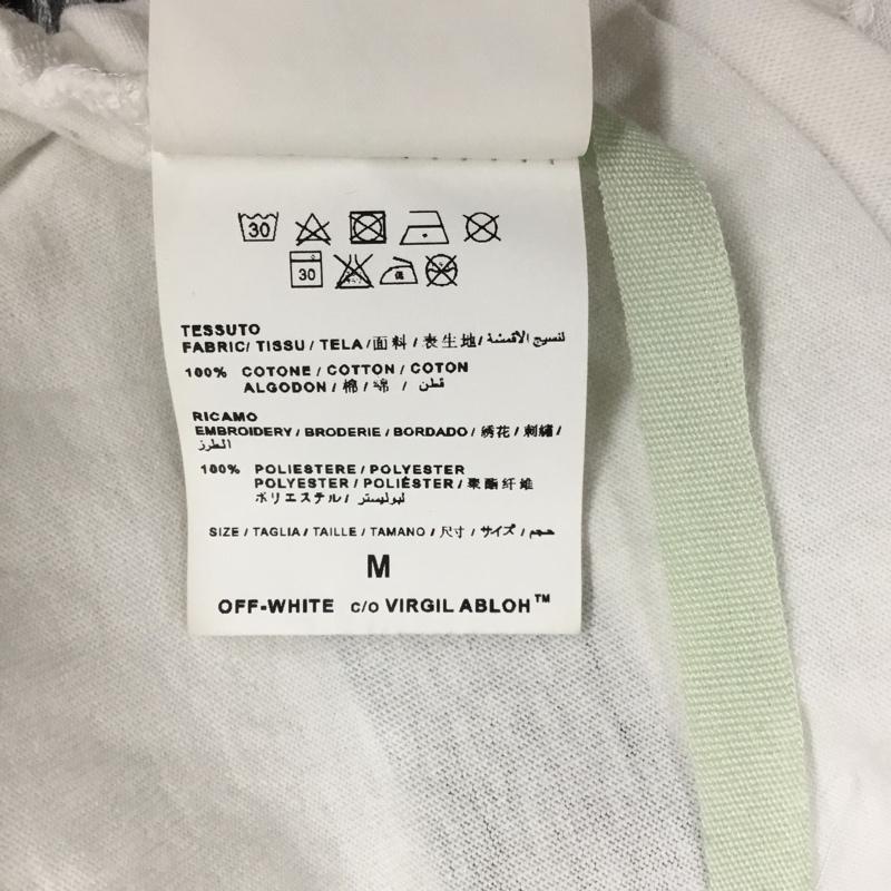 オフホワイト Off-White Tシャツ 半袖 半袖カットソー プリントTシャツ クルーネックカットソー M ロゴ、文字 白 / ホワイト /  メンズ USED 古着 中古 10109329