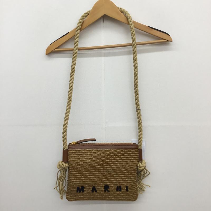 マルニ MARNI ショルダーバッグ ショルダーバッグ PHMO0011U1 ミニショルダー カゴバッグ ロゴ、文字 茶 / ブラウン / レディース USED 古着 中古 10112598