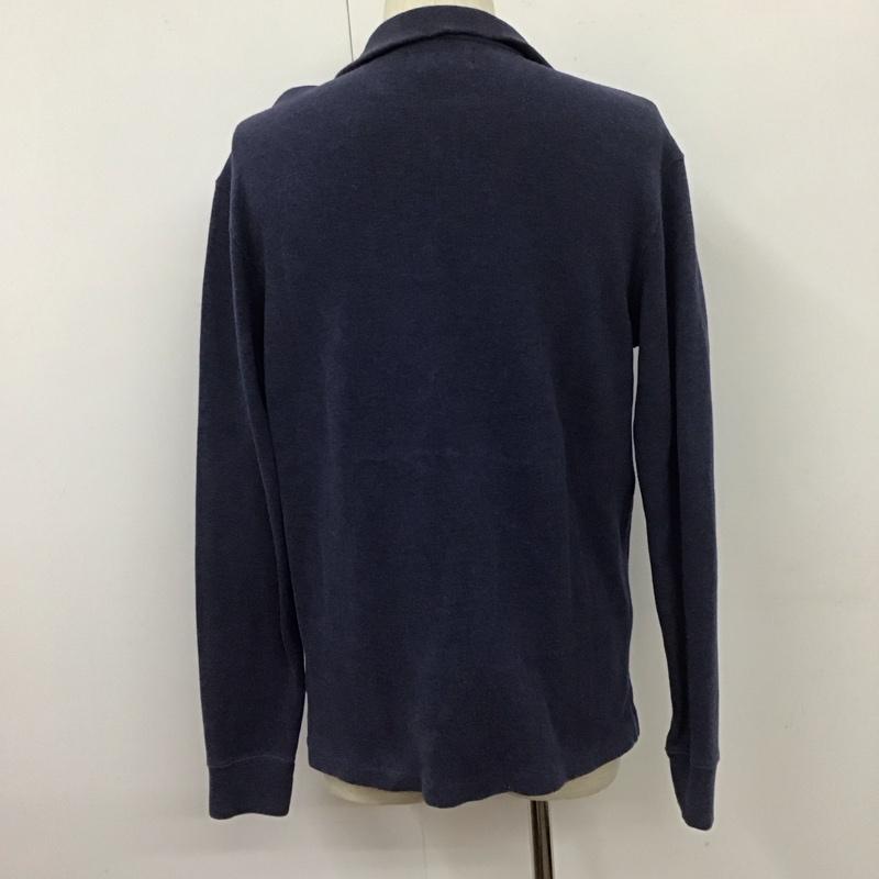 ポロバイラルフローレン Polo by RALPH LAUREN ニット、セーター 長袖 コットン ハーフジップ S ワンポイント 紺 / ネイビー / メンズ USED 古着 中古 10110836