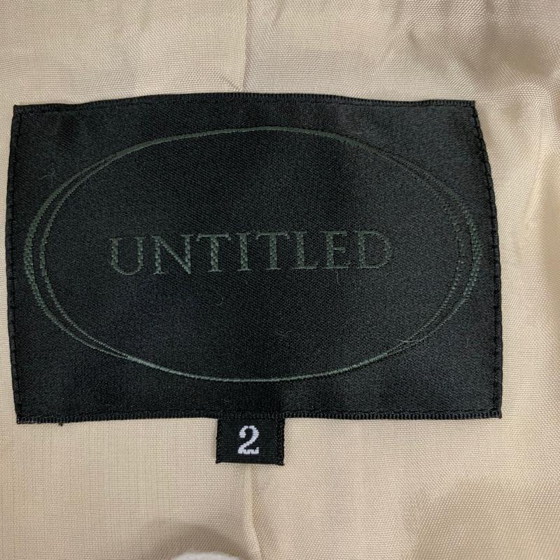 アンタイトル UNTITLED コート コート一般 2 総柄 X ベージュ / ベージュ / レディース USED 古着 中古 10014658