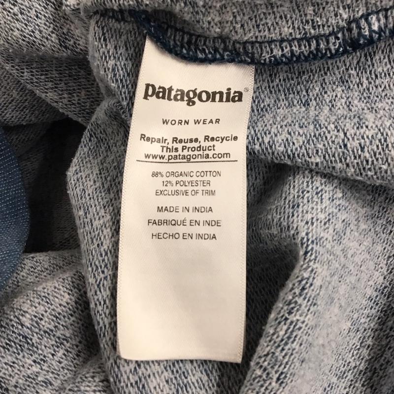パタゴニア patagonia Tシャツ 長袖 39483 ラグランスリーブ スウェットシャツ 波タグ S ロゴ、文字 青 / ブルー / X 紺 / ネイビー / メンズ USED 古着 中古 10145225