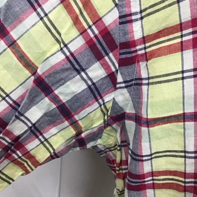ラルフローレン RALPHLAUREN シャツ、ブラウス 半袖 半袖シャツ カラーシャツ 半袖カットソー チェックシャツ ボタンダウンシャツ M チェック マルチカラー / マルチカラー /  メンズ USED 古着 中古 10109087