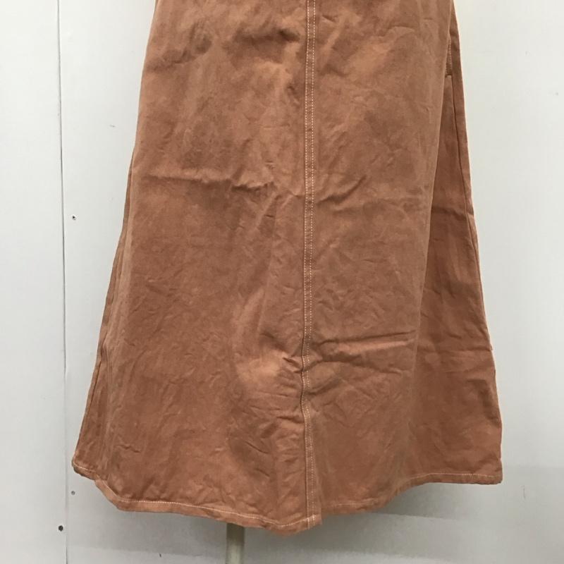 ナイスクラップ NICE CLAUP ジャンパースカート ジャンパースカート 811700091 ツイルジャンスカ FREE 無地 桃 / ピンク / レディース USED 古着 中古 10109030