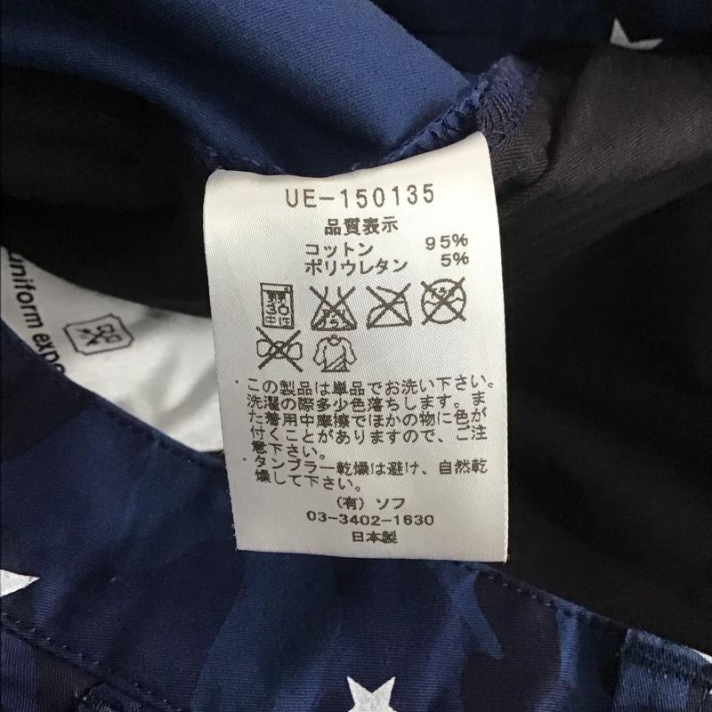 ユニフォームエクスペリメント uniform experiment パンツ ショートパンツ 半袖パンツ ショートパンツ プリントパンツ 2 プリント 紺 / ネイビー / メンズ USED 古着 中古 10111655