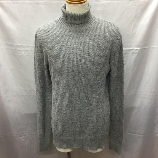 エアロポステール AEROPOSTALE ニット、セーター 長袖 長袖ニットカットソー ニット セーター クルーネックニット L 無地 灰 / グレー /  メンズ USED 古着 中古 10113549