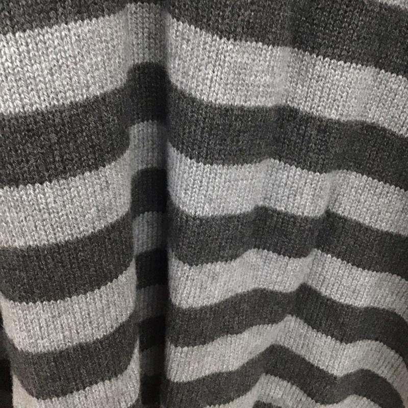 パタゴニア patagonia ニット、セーター 長袖 長袖ニットカットソー クルーネック セーター XL ボーダー柄 灰 / グレー / メンズ USED 古着 中古 10129812