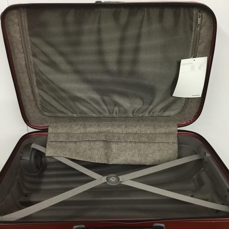 サムソナイト Samsonite スーツケース、トランク スーツケース、トランク V2200106 Cosmolite コスモライト 68L SPINNER ロゴ、文字 赤 / レッド / メンズ USED 古着 中古 10132726