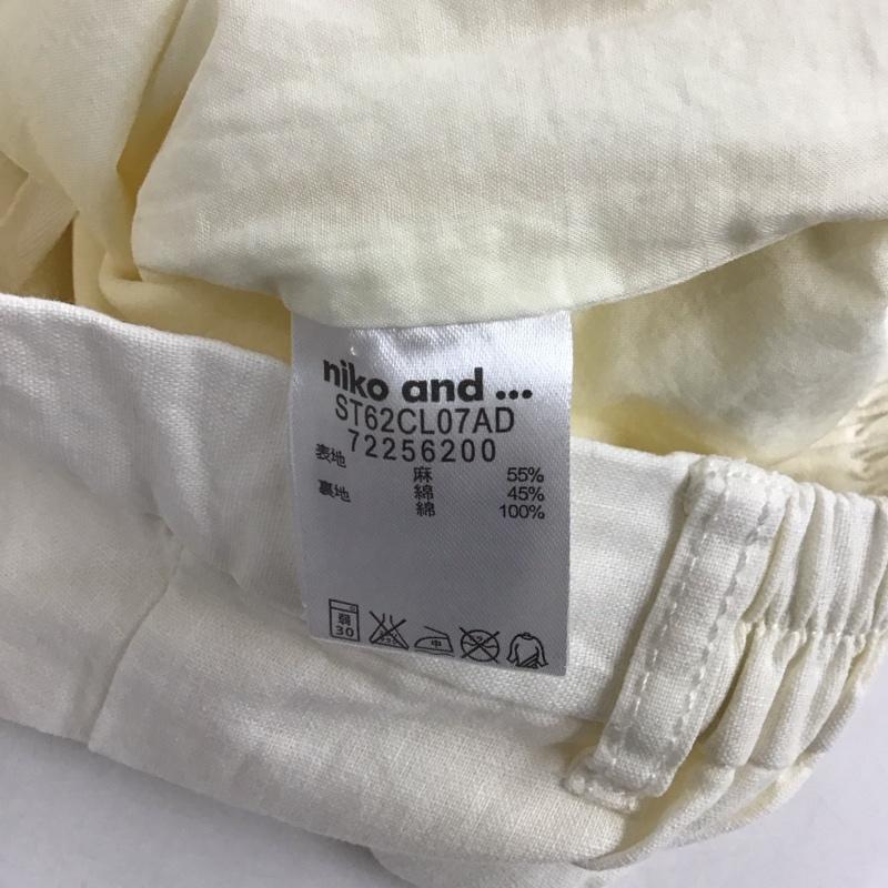 ニコアンド niko and... ボトムス ボトムス L 無地 白 / ホワイト / レディース USED 古着 中古 10129570