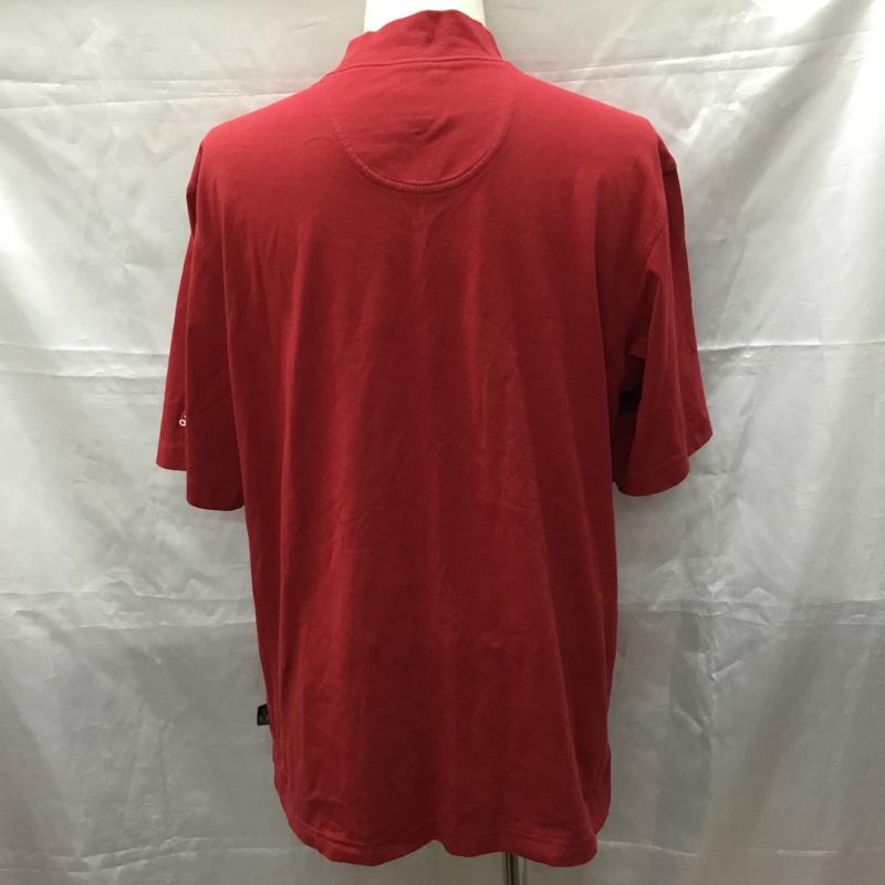 アディダス adidas Tシャツ 半袖 半袖カットソー プリントTシャツ スタンドネックカットソー 0 ロゴ、文字 えんじ / ワインレッド /  メンズ USED 古着 中古 10113291