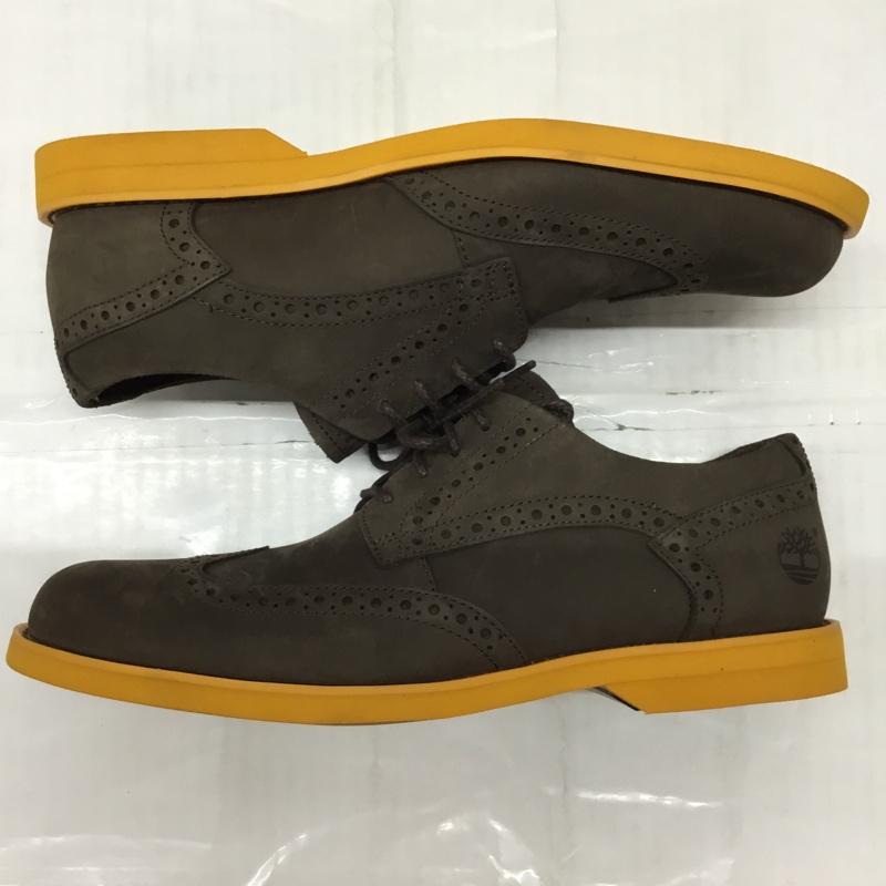 ティンバーランド Timberland カジュアルシューズ カジュアルシューズ 3309A Earthkeepers ドレスシューズ 7.5 箱有 ワンポイント ダークブラウン / ダークブラウン / X 橙 / オレンジ / メンズ USED 古着 中古 10113704