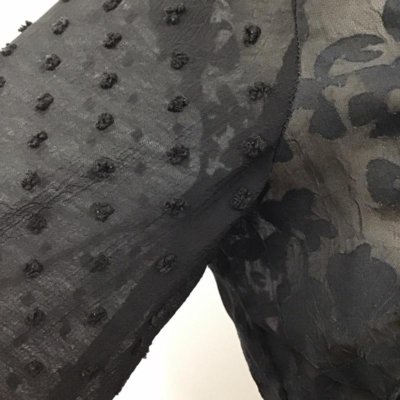 ザラ ZARA TRAFALUC カットソー 長袖 長袖カットソー タートルネックカットソー ロングスリーブカットソー XS 総柄 黒 / ブラック / レディース USED 古着 中古 10120106