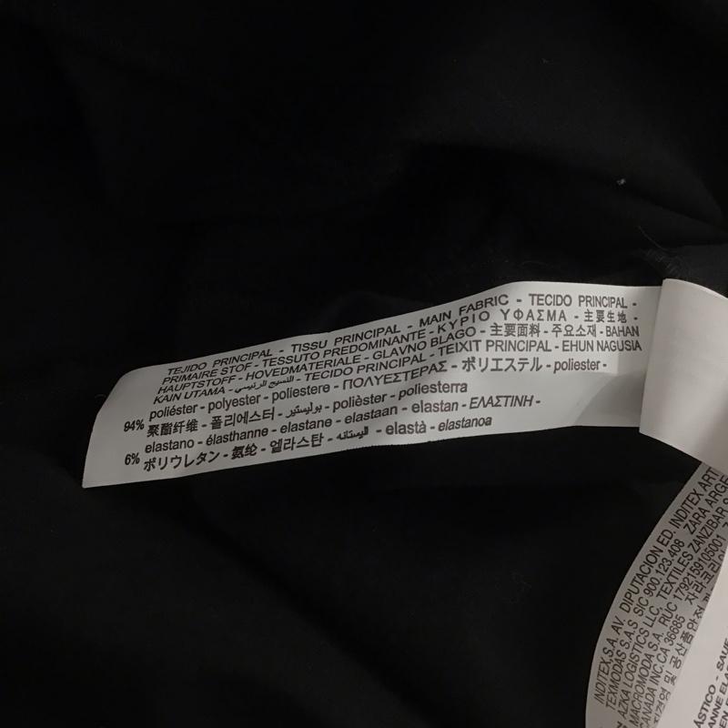 ザラ ZARA カットソー 長袖 S 無地 黒 / ブラック / レディース USED 古着 中古 10148433