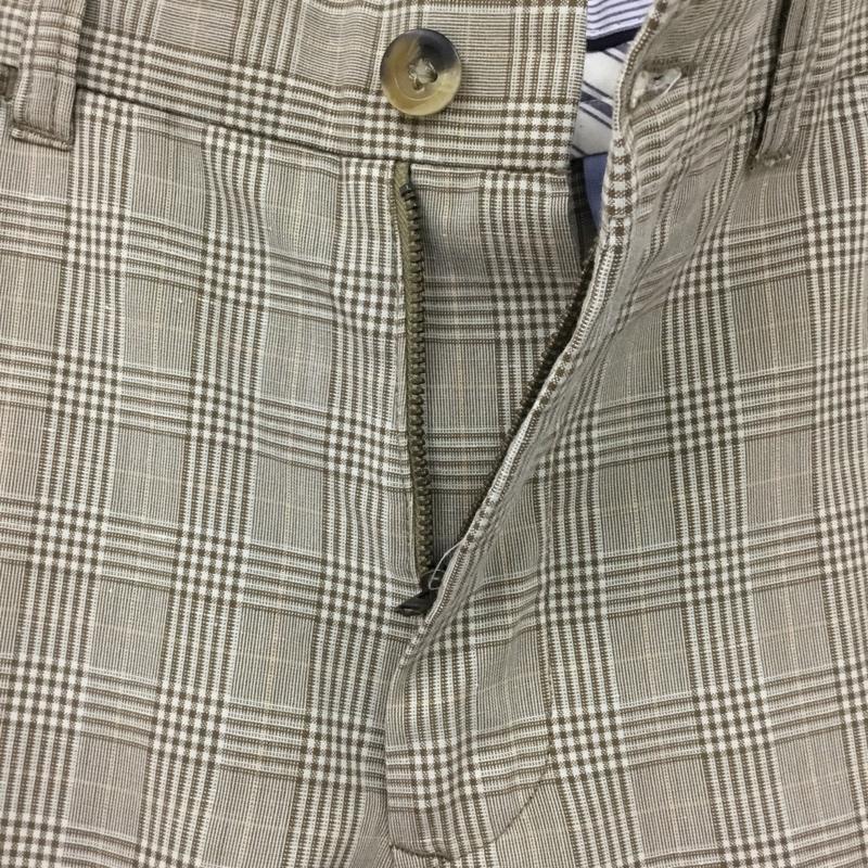 トミーヒルフィガー TOMMY HILFIGER パンツ スラックス スラックスパンツ ワイドパンツ カジュアルパンツ チェックパンツ 34 チェック 茶 / ブラウン /  メンズ USED 古着 中古 10122319