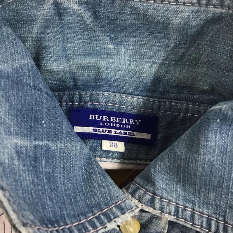 バーバリーブルーレーベル BURBERRY BLUE LABEL シャツ、ブラウス 長袖 38 ストライプ マルチカラー / マルチカラー / レディース USED 古着 中古 10131572