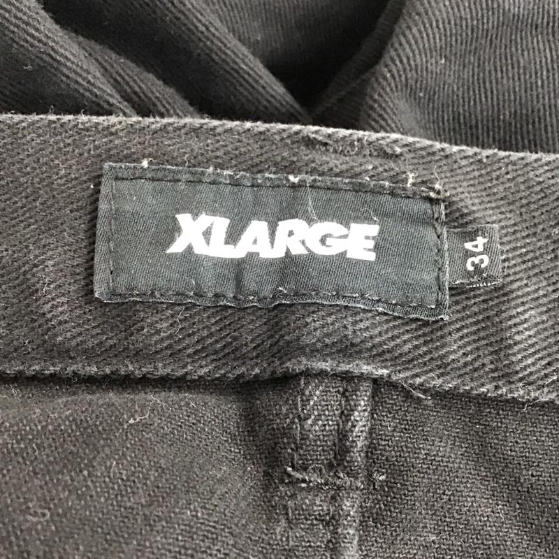 エクストララージ XLARGE パンツ ワークパンツ、ペインターパンツ ワークパンツ ワイドパンツ カジュアルパンツ ミリタリーパンツ 34インチ 無地 黒 / ブラック / メンズ USED 古着 中古 10145866