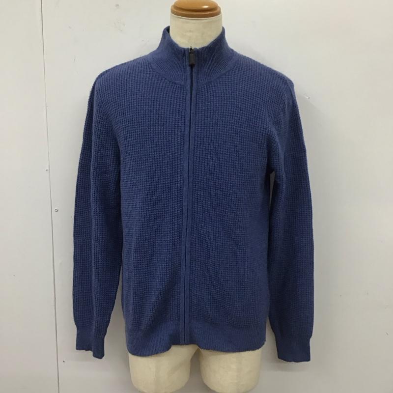 エルエルビーン L.L.Bean ニット、セーター 長袖 ジップアップニットジャケット セーター 長袖ニットカットソー S 無地 青 / ブルー / メンズ USED 古着 中古 10112591