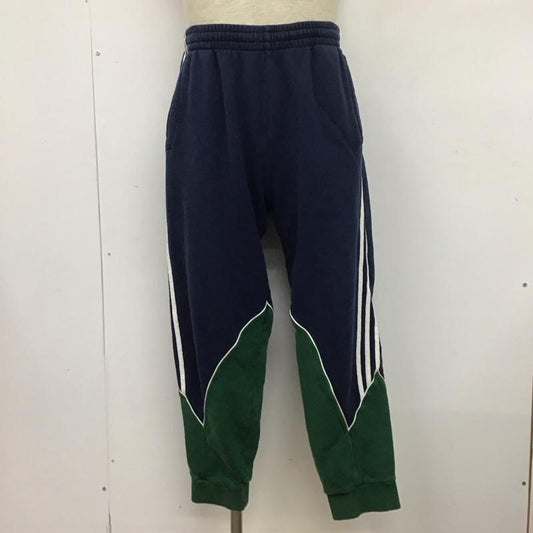 アディダス adidas パンツ ワークパンツ、ペインターパンツ ワイドパンツ カジュアルパンツ ワークパンツ ジャージ ロゴ、文字 紺 / ネイビー /  メンズ USED 古着 中古 10124766