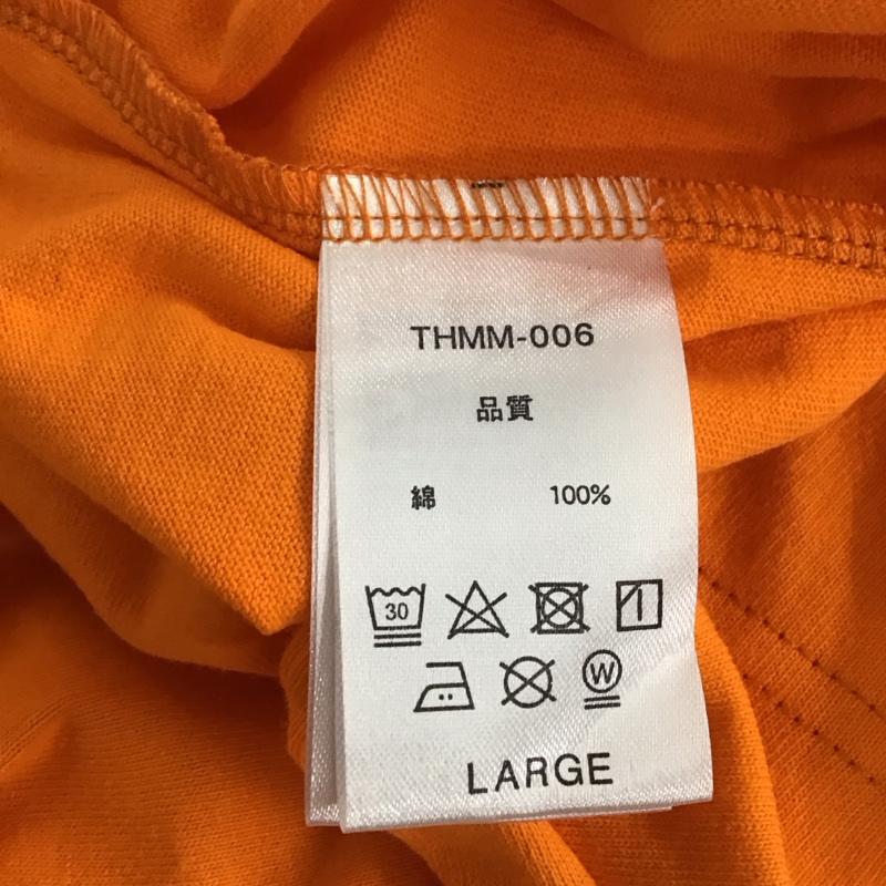 スラッシャー THRASHER Tシャツ 半袖 THMM-006 MAGAZINE COVER バックラバープリントTシャツ ビックシルエット L プリント 橙 / オレンジ / メンズ USED 古着 中古 10134548