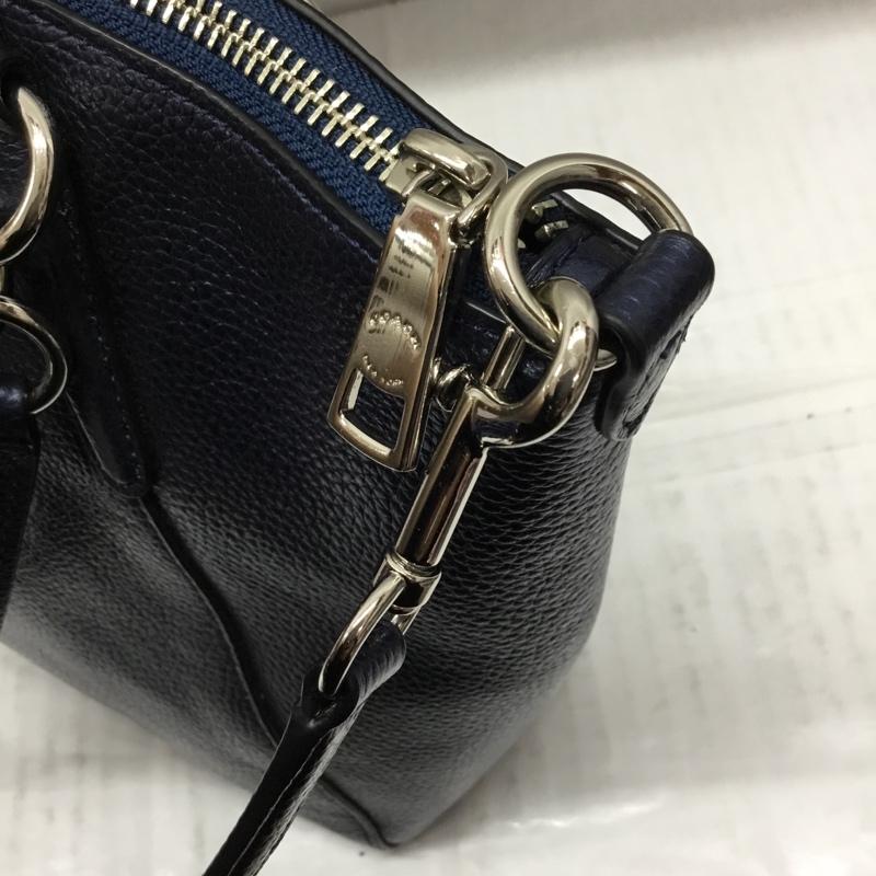 コーチ COACH ハンドバッグ ハンドバッグ F56127 2WAY ショルダー ロゴ、文字 紺 / ネイビー / レディース USED 古着 中古 10107878