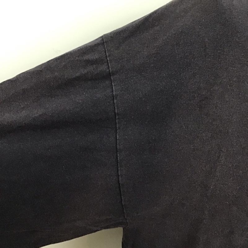 ハーレーダビッドソン Harley-Davidson カットソー 長袖 長袖カットソー クルーネックカットソー 長袖Tシャツ ロングスリーブカットソー XL プリント 黒 / ブラック /  メンズ USED 古着 中古 10111629