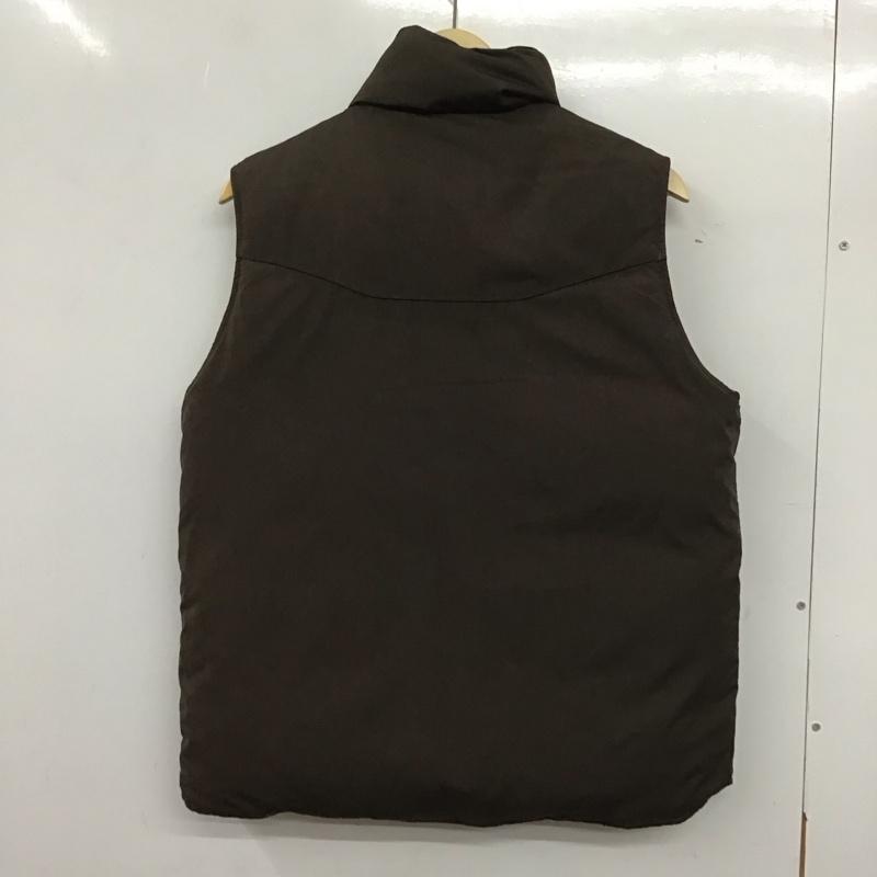 ユニクロ UNIQLO ベスト ベスト 317-024919 ダウンベスト リバーシブル L 無地 茶 / ブラウン / X キャメル / キャメル / メンズ USED 古着 中古 10139477