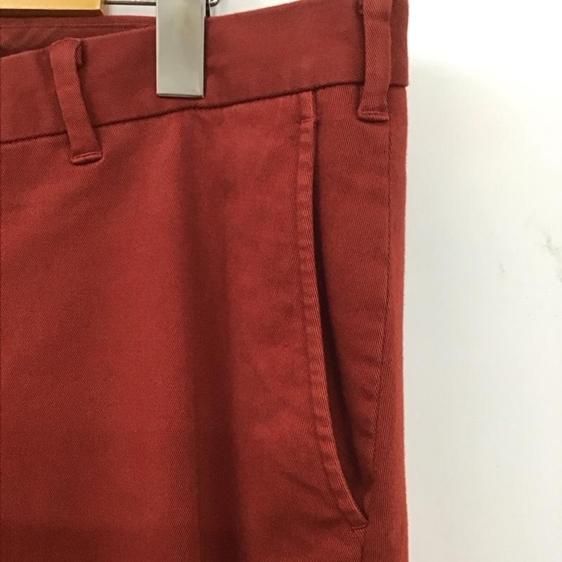 バーバリーブラックレーベル BURBERRY BLACK LABEL パンツ チノパン チノパン ワイドパンツ カジュアルパンツ 無地 赤 / レッド / メンズ USED 古着 中古 10132413