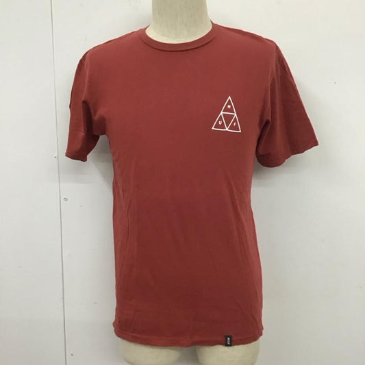 ハフ HUF Tシャツ 半袖 半袖カットソー プリントTシャツ クルーネックカットソー S ロゴ、文字 えんじ / ワインレッド /  メンズ USED 古着 中古 10110938
