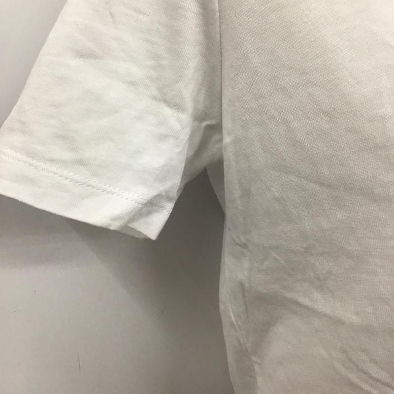 ザラ ZARA Tシャツ 半袖 半袖カットソー プリントTシャツ クルーネックカットソー M ロゴ、文字 白 / ホワイト / レディース USED 古着 中古 10126950