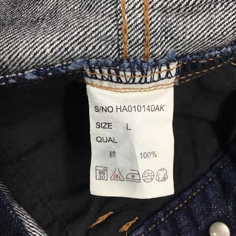 ハレ HARE パンツ デニム、ジーンズ デニムパンツ サルエルパンツ ワイドパンツ L 無地 インディゴ / インディゴ / メンズ USED 古着 中古 10118422