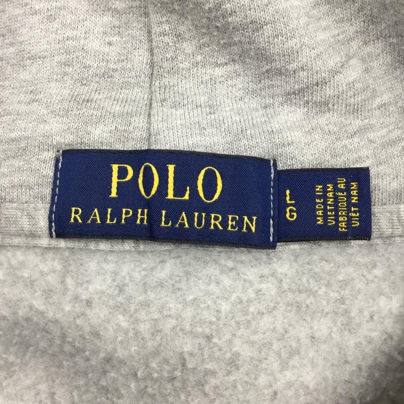 ポロラルフローレン POLO RALPH LAUREN パーカー 長袖 長袖パーカー フード付きパーカー プリントスウェット トレーナー L ロゴ、文字 灰 / グレー / メンズ USED 古着 中古 10112313