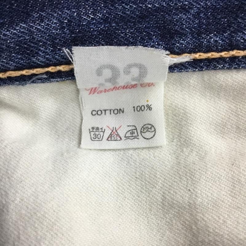 ウエアハウス WAREHOUSE パンツ デニム、ジーンズ デニムパンツ ストレートパンツ ワイドパンツ カジュアルパンツ 33インチ 無地 インディゴ / インディゴ / メンズ USED 古着 中古 10109493