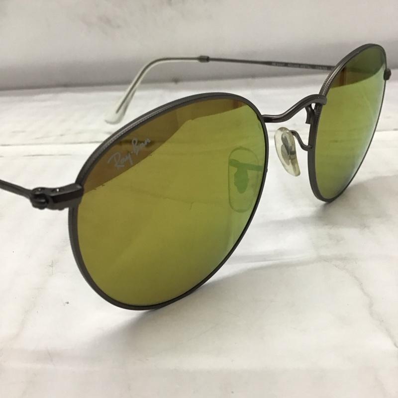 レイバン Ray-Ban めがね・サングラス サングラス RB3447 ROUND METAL ミラーレンズ ロゴ、文字 マルチカラー / マルチカラー / メンズ USED 古着 中古 10114306
