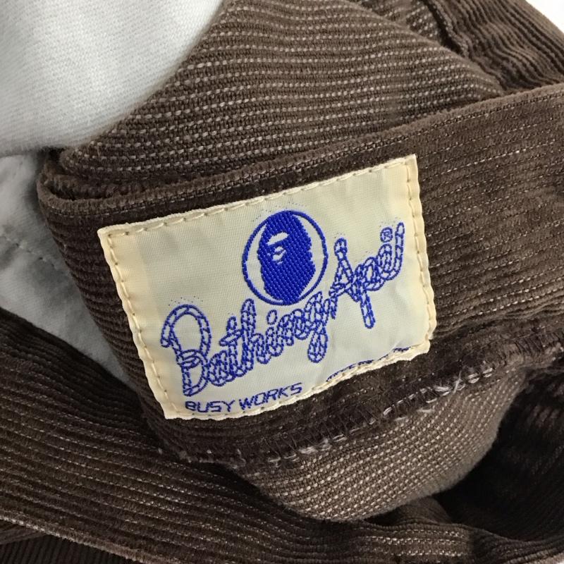 アベイシングエイプ A BATHING APE パンツ ワークパンツ、ペインターパンツ コーデュロイパンツ ワイドパンツ カジュアルパンツ L 無地 茶 / ブラウン / メンズ USED 古着 中古 10139719