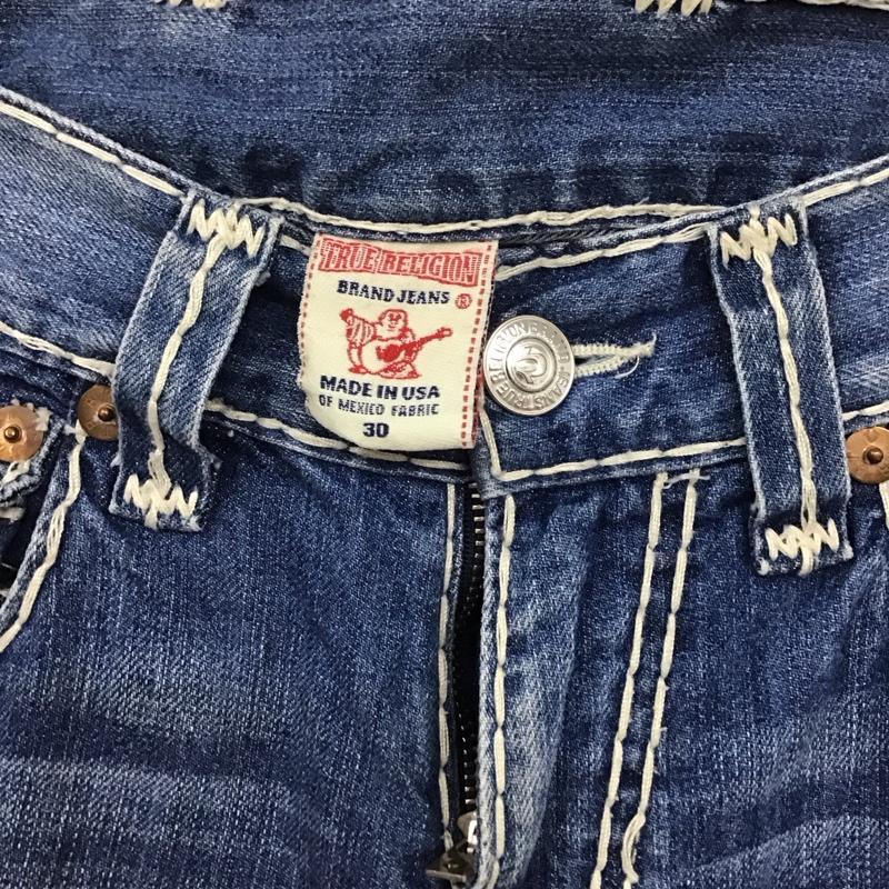 トゥルーレリジョン TRUE RELIGION パンツ デニム、ジーンズ デニムパンツ スリムパンツ カジュアルパンツ 30インチ 無地 インディゴ / インディゴ / メンズ USED 古着 中古 10132159