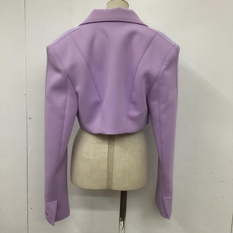 アディダス adidas ジャケット、上着 ジャケット、ブレザー HC8171 IVY PARK/CROPPED SUIT JACKET XS 無地 紫 / パープル / レディース USED 古着 中古 10106421